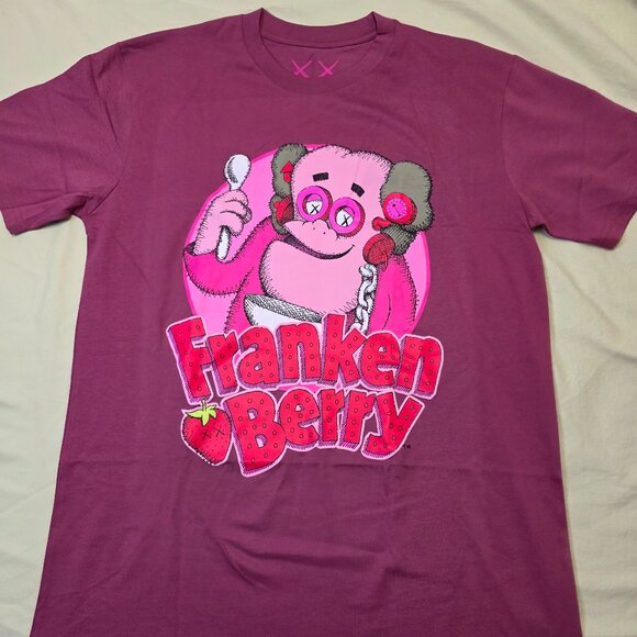 KAWS x Monsters Franken Berry T-shirt Red - Picture 1 of 3